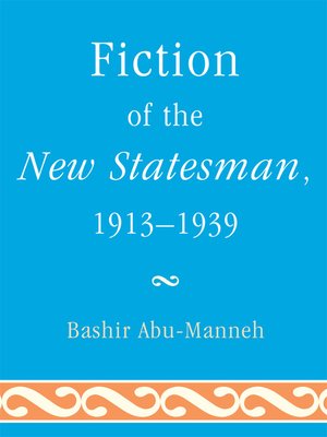 cover image of Fiction of the New Statesman, 1913-1939